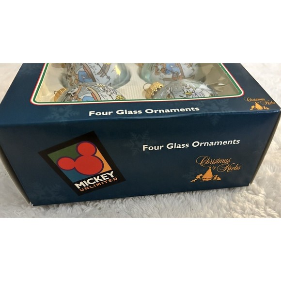 Disney Holiday Mickey Unlimited Christmas By Krebs Glass Ball